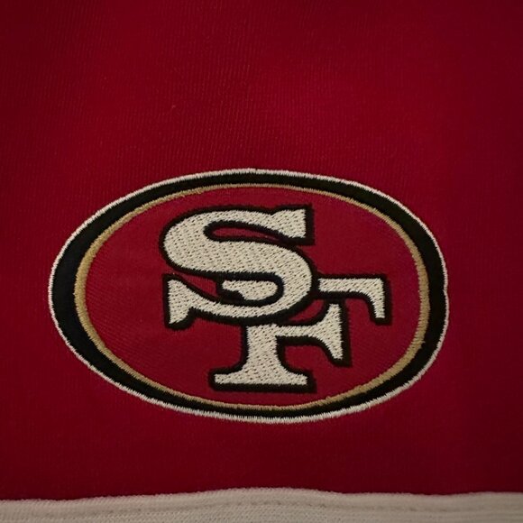 NFL San Fransico 49ERS TEAM APPAREL Red/Black/White Hoodie size Large - Picture 3 of 6